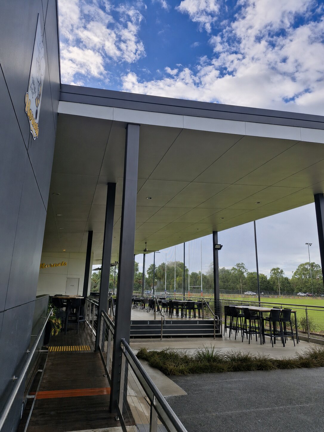 Aspley Hornets Roof & Entertainment Structure — finished deck
