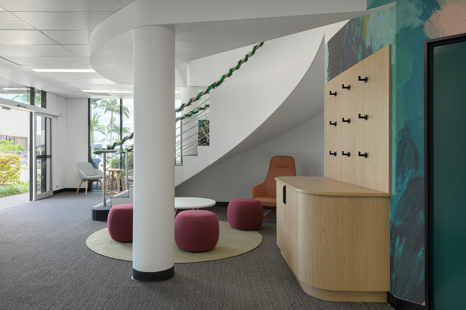 CSSDS fitout — reception and staircase