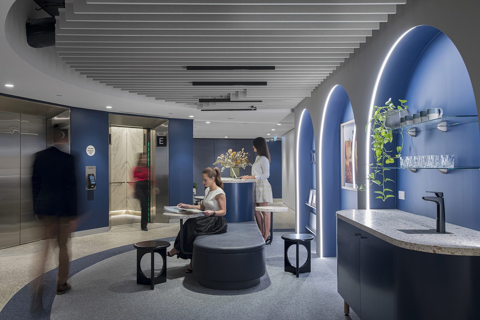 Davidson Fitout — reception lift lobby and lounge