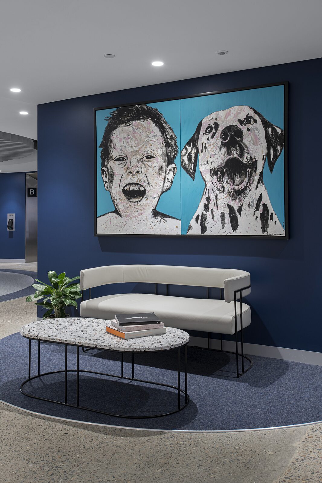 Davidson Fitout — lounge seating and artwork
