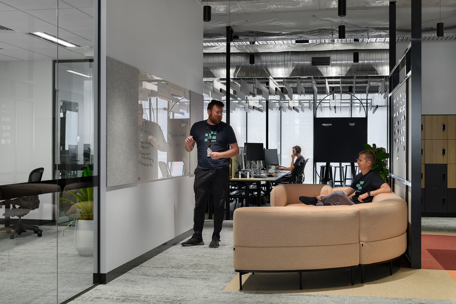 Fathom Software Head Office — collaboration lounge and meeting room