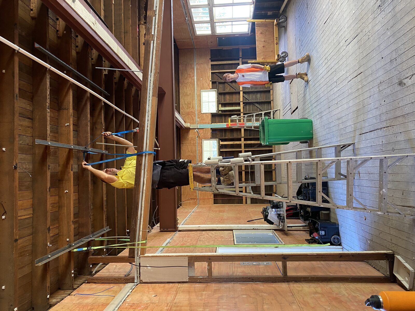Milton SS B Block — interior bracing works
