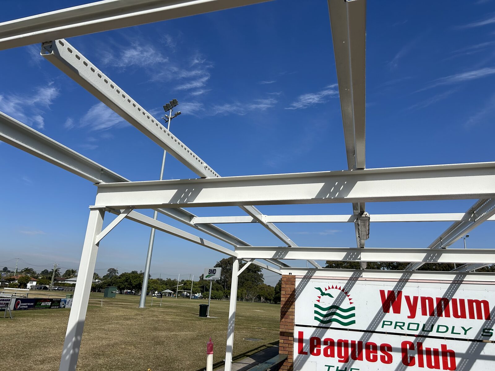 Wynnum Manly Seagulls (JRLC) Roof Replacement — new steel structure
