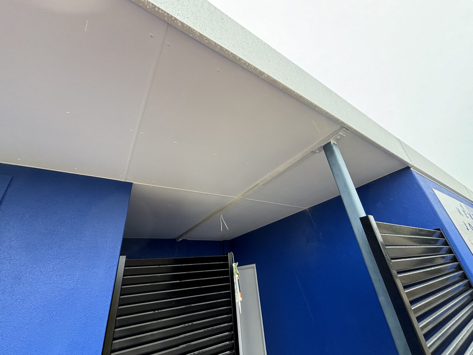 Zillmere Sports AFC — covered walkway ceiling and structure