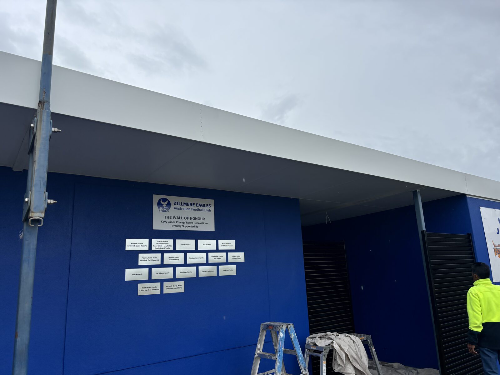 Zillmere Eagles Australian Football Club — Wall of Honour signage